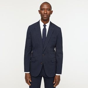 J Crew Seersucker Slim Fit Blazer 38S